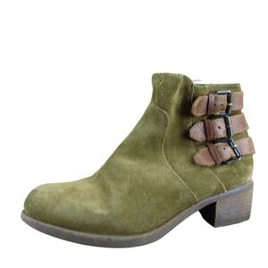 UGG Volta Women's Brown Suede Leather Ankle Boots‎ Size 5.5 Comfort Casual